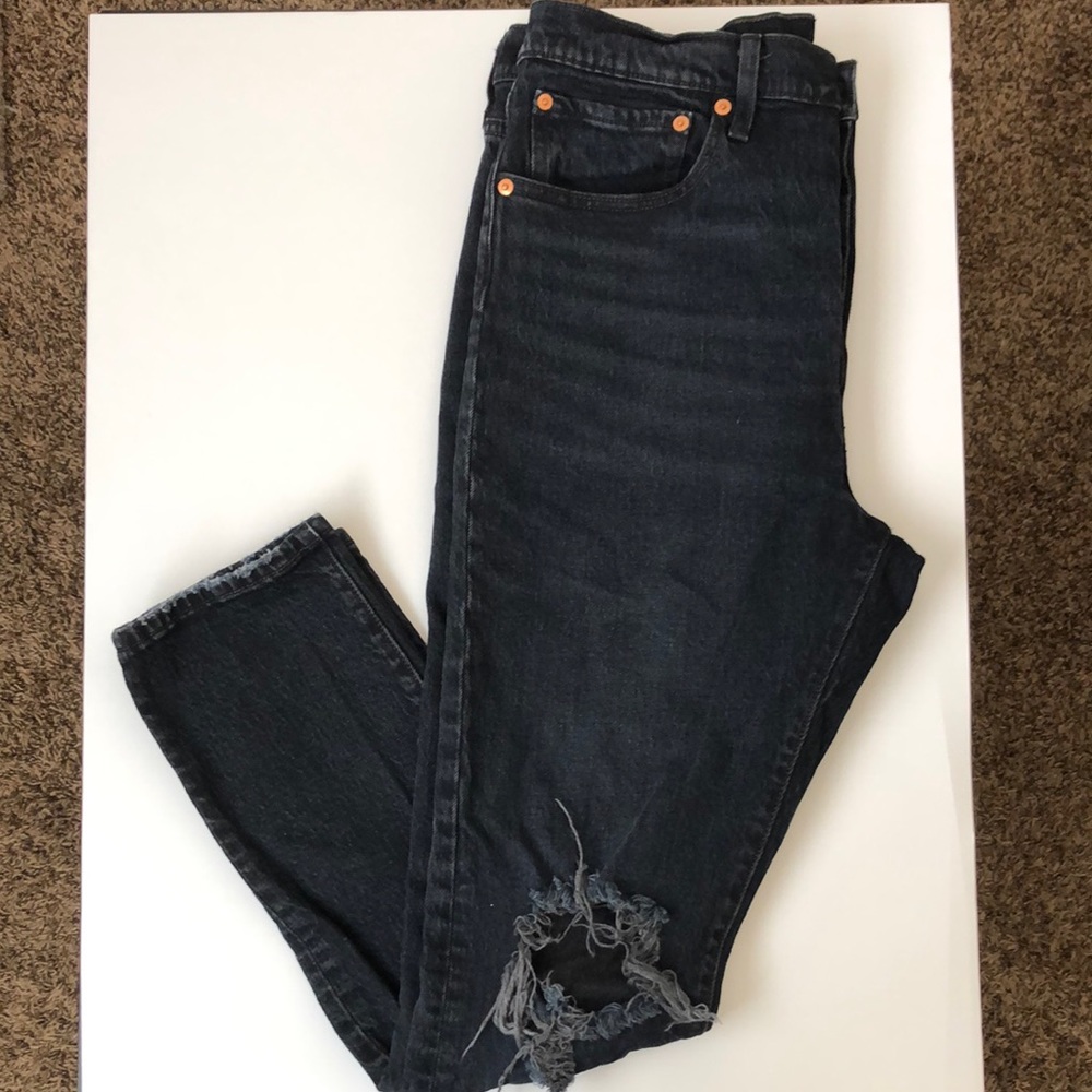 Levi’s 501 high rise, straight leg pants
